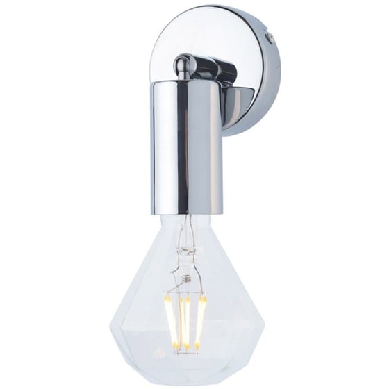 Σποτ Μονόφωτο Aca Mohicans Μεταλλικό 8 cm - Ασημί image 0