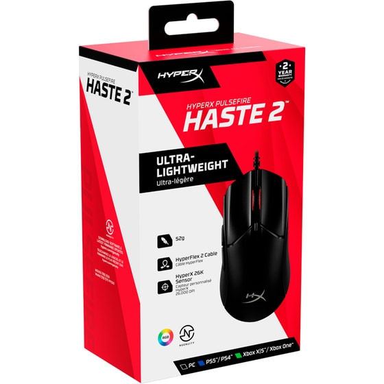 HyperX Pulsefire Haste 2 Gaming Ενσύρματο Ποντίκι RGB - Μαύρο image 8