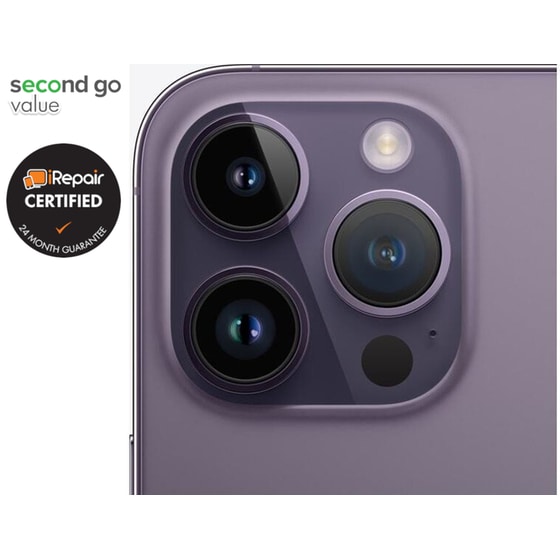 Μεταχειρισμένο Apple iPhone 14 Pro Max 128GB Deep Purple second go value Certified by iRepair image 5