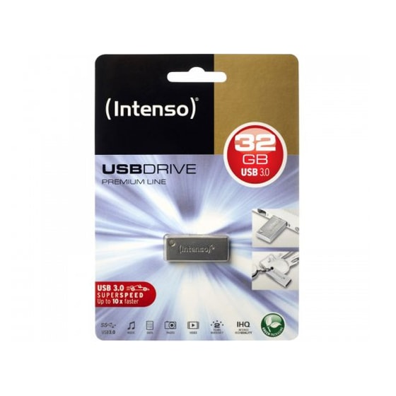 USB Stick Intenso Premium 32GB USB 3.0 3534470 Ασημί image 3