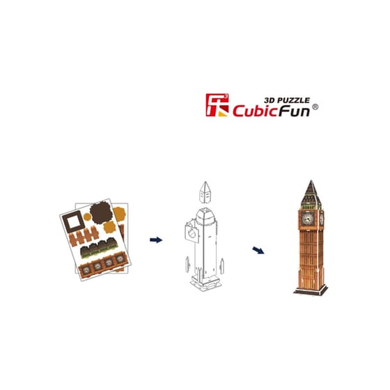 3D Παζλ Big Ben Cubic Fun (13 Κομμάτια) image 3