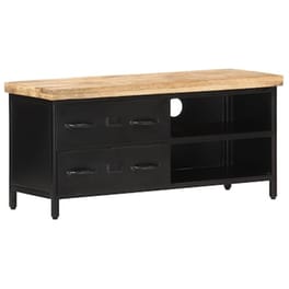 Έπιπλο Τηλεόρασης VidaXL  Ξύλο Μάνγκο 90x30x41 cm - Μαύρο