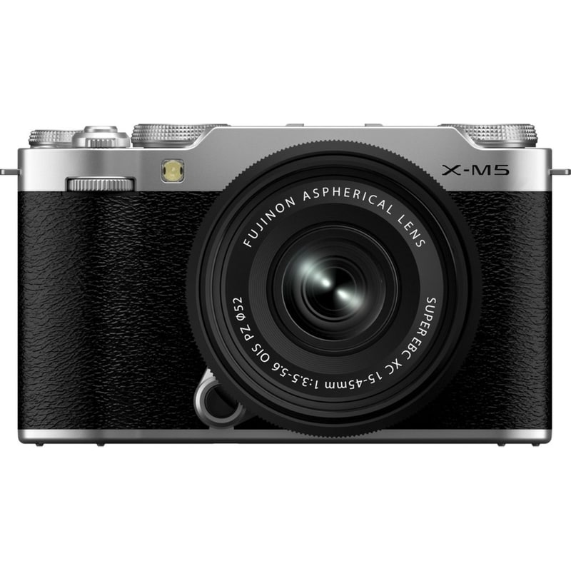 FUJIFILM Φωτογραφική Μηχανή Mirrorless Fujifilm X-M5 Φακός XC 15-45mm OIS PZ - Ασημί