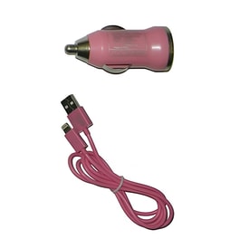 Φορτιστής Αυτοκινήτου Volte-Tel Lightning - Ροζ