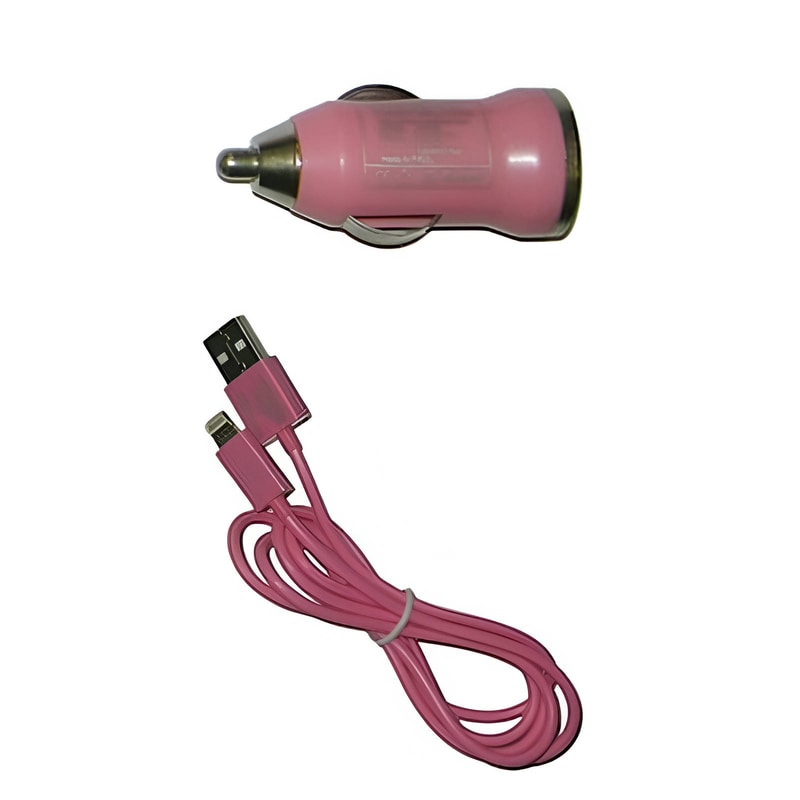 Φορτιστής Αυτοκινήτου Volte-Tel Lightning - Ροζ