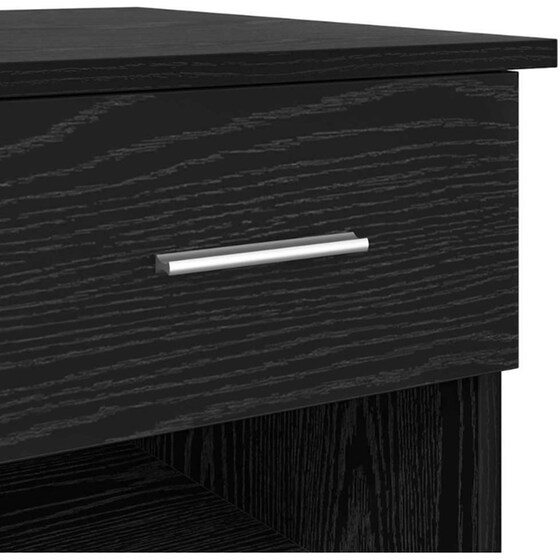 Γραφείο VidaXL από Επεξεργασμένο Ξύλο 90x49x75 cm - Μαύρη Οξιά image 6
