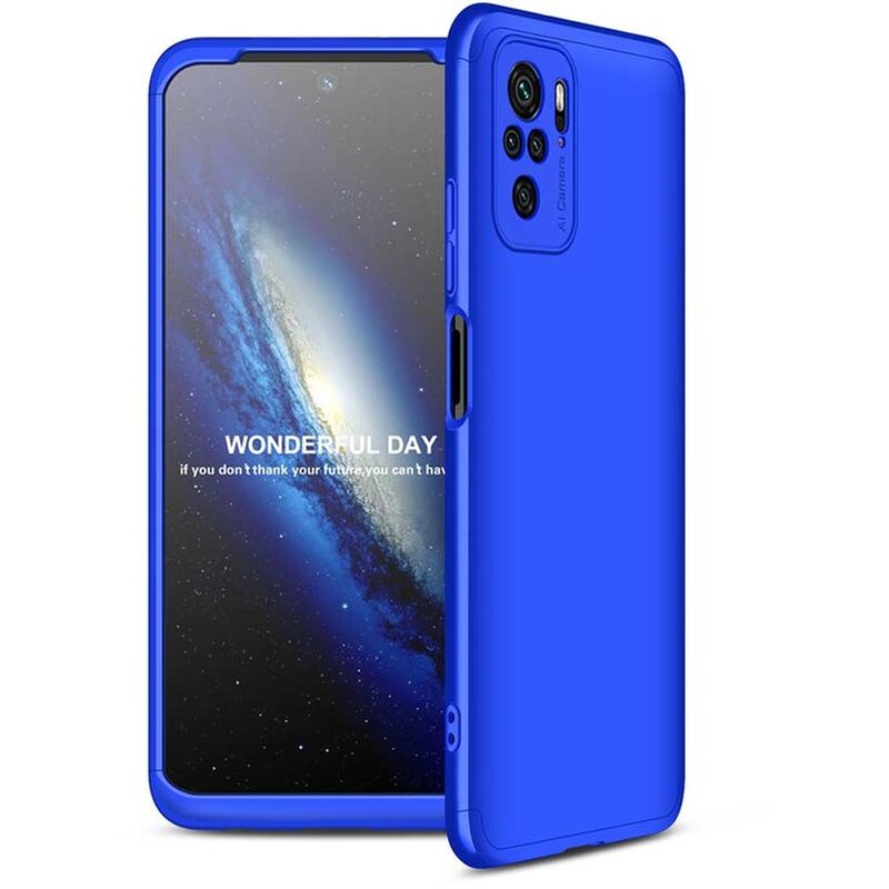GKK Θήκη Xiaomi Poco M5s/Redmi Note 10/Redmi Note 10s - GKK 360 Full Body Protection - Μπλε