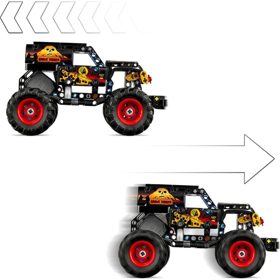 LEGO® Technic Monster Jam™ Grave Digger™ Φωτιά και Πάγος (42219) image 2