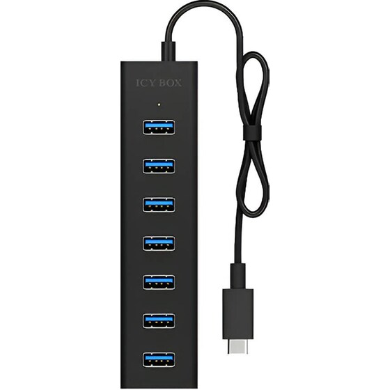 Icy Box IB-HUB1700-C3 USB Hub 7-Port USB 3.0 συμβατό με USB-C image 1