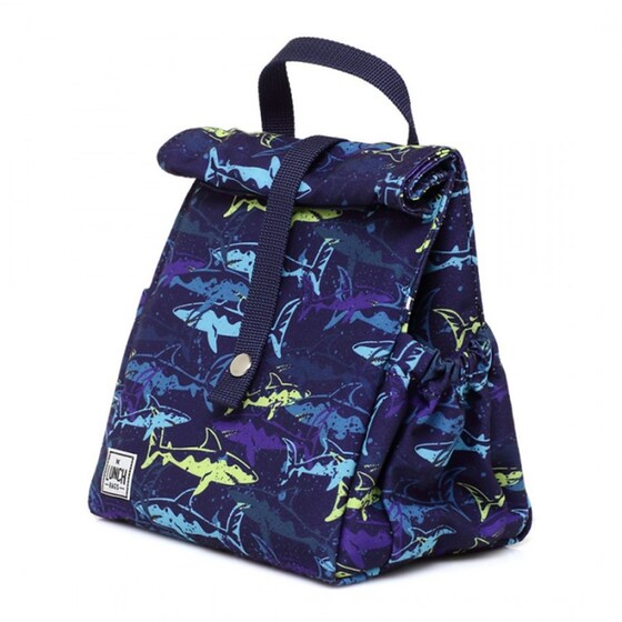 Τσαντάκι Φαγητού The Lunchbags Shark Kids με Μπλε Χερούλια image 0