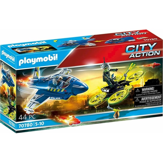 PLAYMOBIL® City Action Καταδίωξη Drone Από Αστυνομικό Τζετ (70780) image 0