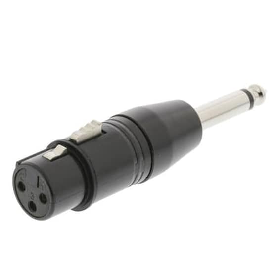 Nedis Cotp15940bk Xlr Adapter Mono Xlr 3-pin Female - 6.35 Mm Male Black 233-0744 image 0