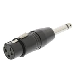 Nedis Cotp15940bk Xlr Adapter Mono Xlr 3-pin Female - 6.35 Mm Male Black 233-0744