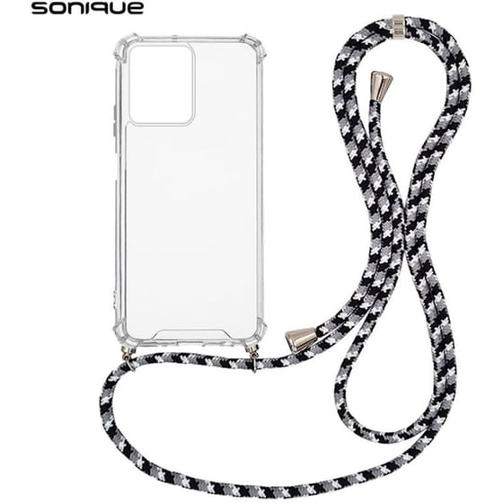 Θήκη  Xiaomi Redmi 13C 4G - Sonique Armor Clear Με Κορδόνι - Πολύχρωμο image 0
