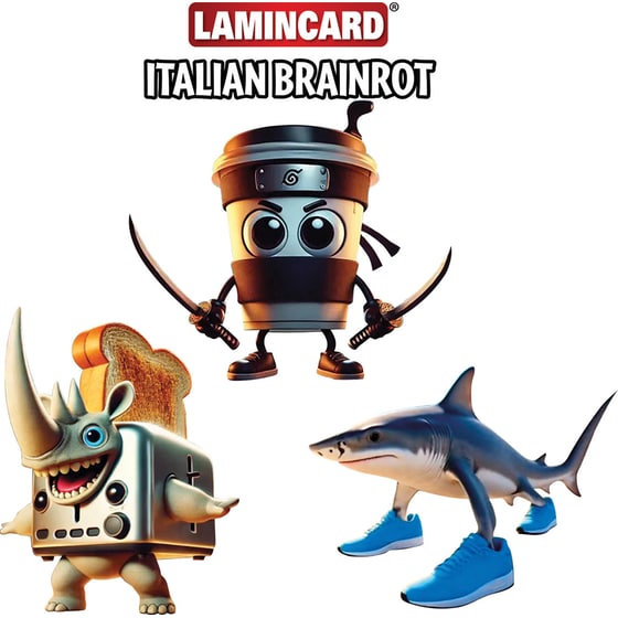 Italian Brainrot Lamnicard Συλλεκτικές Κάρτες - 1 Φακελάκι (5 Κάρτες) image 2