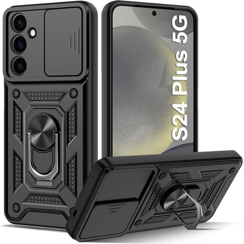 Θήκη Samsung Galaxy S24 Plus – Bodycell Armor Slide Ring Holder – Black