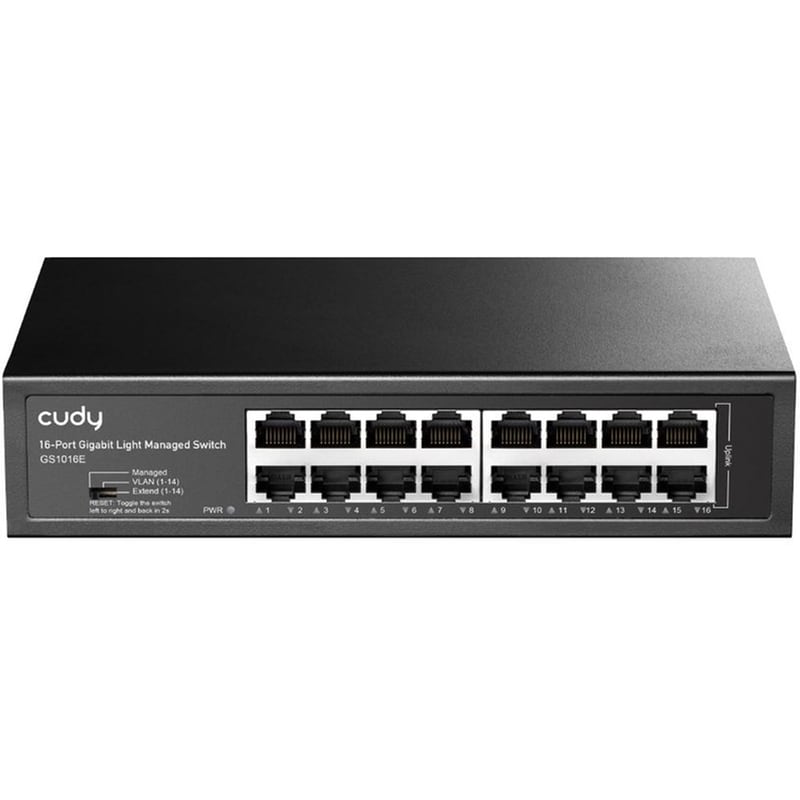 Cudy GS1016E Managed L2 Switch με 16 Θύρες Gigabit (1Gbps) Ethernet