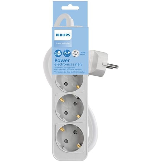 Philips CHP2134W 3 Θέσεων 1.5m - Λευκό image 1