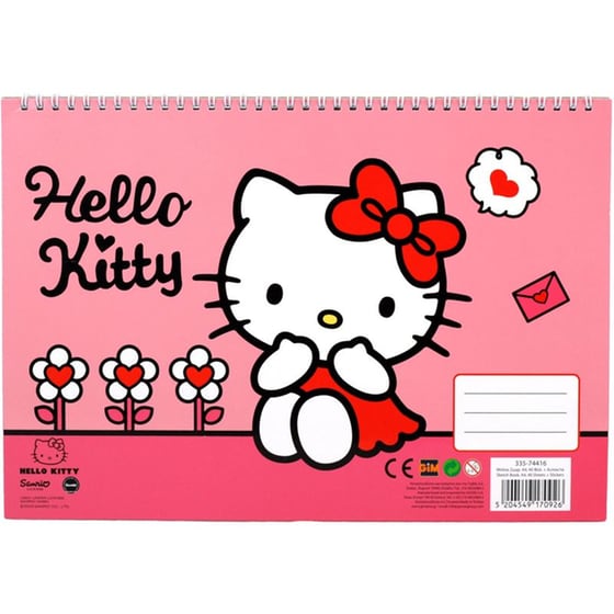 Μπλοκ Ζωγραφικής Gim A4 Hello Kitty image 0