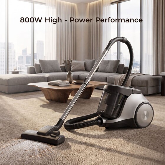 ROHNSON R-1244 Με Κάδο 2.5 L 800 W Γκρι Ηλεκτρική Σκούπα image 6