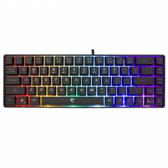 White Shark Ronin Gaming Πληκτρολόγιο 60% με RGB φωτισμό Μαύρο (US) image 0