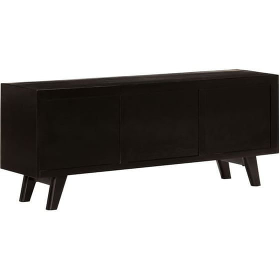 Έπιπλο Τηλεόρασης VidaXL από Ξύλο 120x30x50cm - Καφέ/Μαύρο image 5