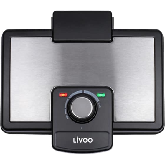 Βαφλιέρα LIVOO DOP217 800 W 2 Θέσεων Μαύρο image 0