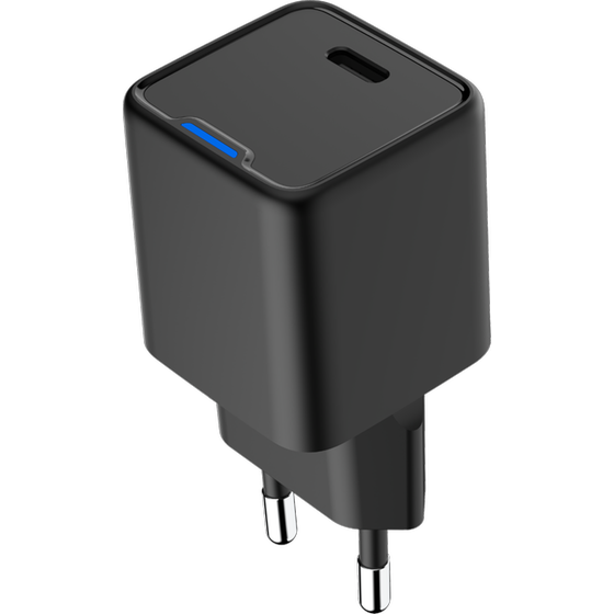 Φορτιστής Πρίζας Tune Turbo PD Type-C Wall Charger 25W (with LED light) - Black image 4