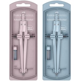 Διαβήτης Faber-Castell Stream Σιέλ/Ροζέ (1 Τεμάχιο)