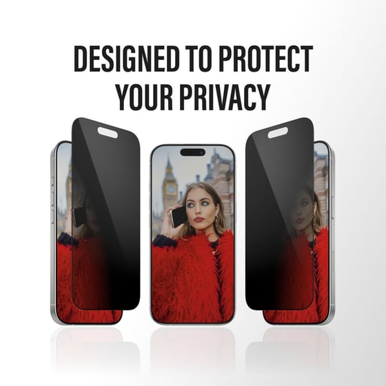 Προστατευτικό οθόνης Apple iPhone 17 Pro Max - PanzerGlass 2-Way Privacy Ultra-Wide Fit Screen Protection image 6