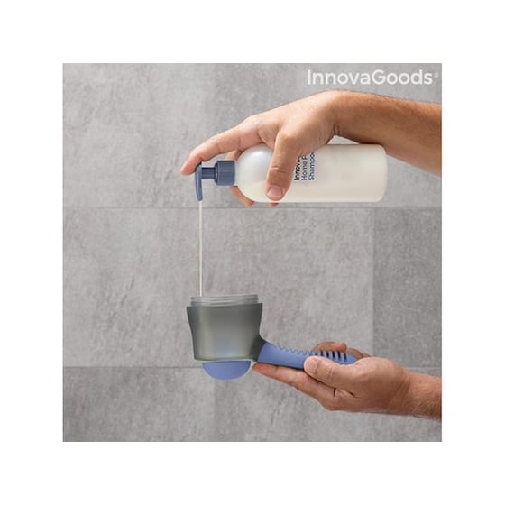 Βούρτσα Μπάνιου Innovagoods Με Λαβή Και Δοχείο Για Κατοικίδια - Γκρι/Μπλε image 4