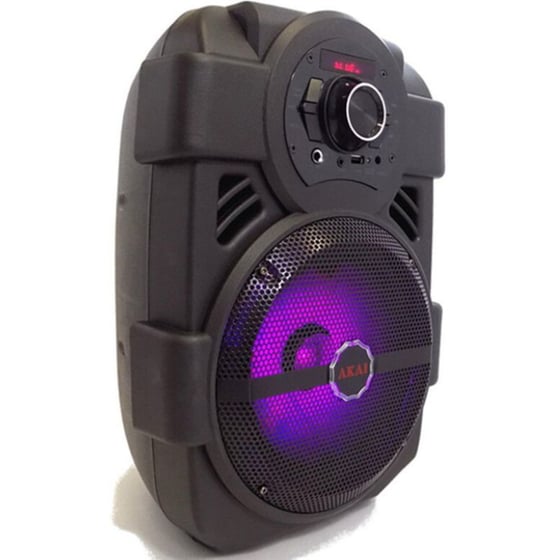 Party Speaker Akai ABTS-808L 10W Karaoke με Ασύρματo Μικρόφωνo - Μαύρο image 1