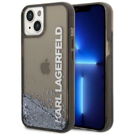 Θήκη Apple iPhone14 Plus - Karl Lagerfeld Liquid Glitter Elong - Clear/ Black image 0