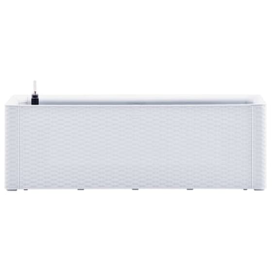 Vidaxl Ζαρντινιέρα Κήπου Λευκή 100x43x33 Εκ. Με Αυτόματο Πότισμα image 4