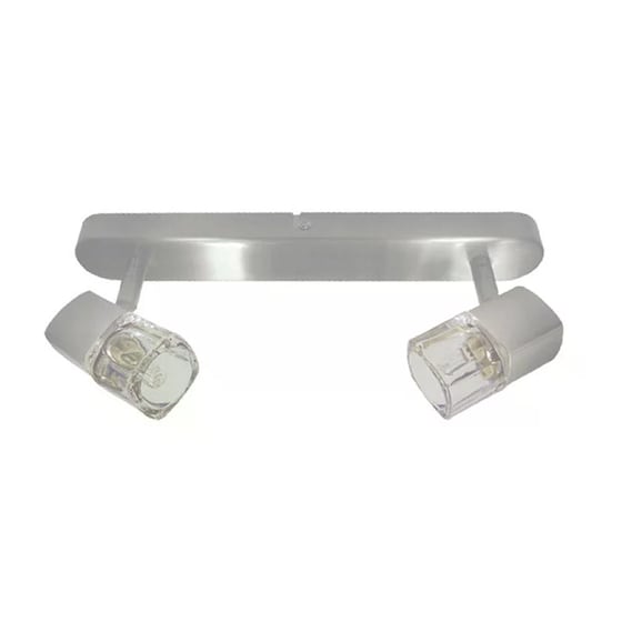 Σποτ Δίφωτο Aca Μεταλλικό 30x4.5x10.5 cm - Ασημί image 0