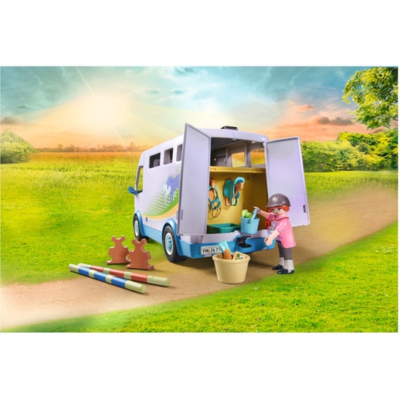 PLAYMOBIL® Horses of Waterfall Μαθήματα Ιππασίας με όχημα μεταφοράς αλόγων (71493) image 4