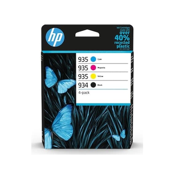HP InkJet 934/935 Κυανό / Ματζέντα / Κίτρινο / Μαύρο Πακέτο 4 Μελανιών Εκτυπωτή 6zc72ae image 0
