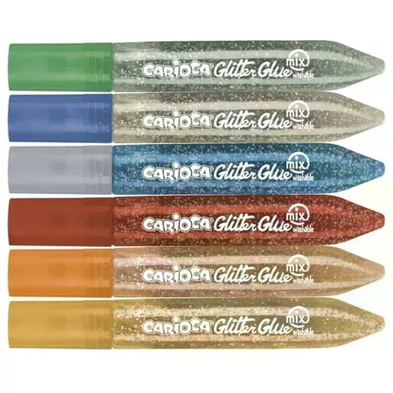 Κόλλα Glitter Carioca 6x10.5ml image 1