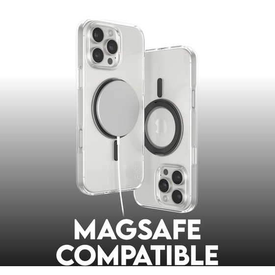 Θήκη Apple iPhone 16 Pro Max - PanzerGlass MagSafe Kickstand Case - Transparent with Black Stand image 6
