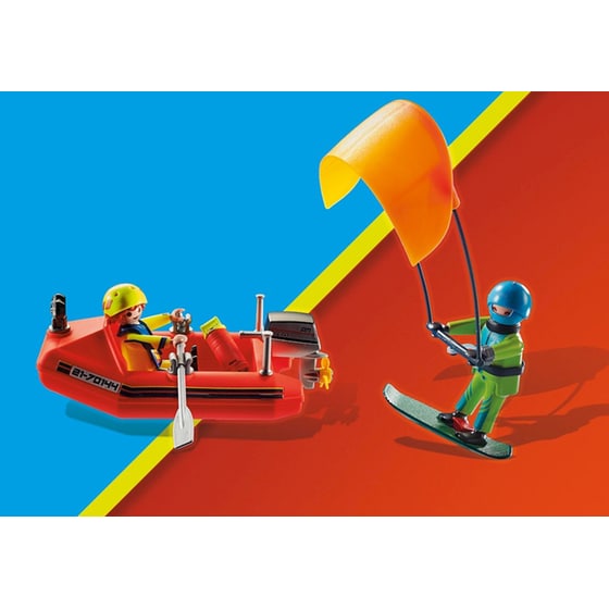 PLAYMOBIL® City Action Επιχείρηση Διάσωσης Kitesurfer με Σκάφος (70144) image 5