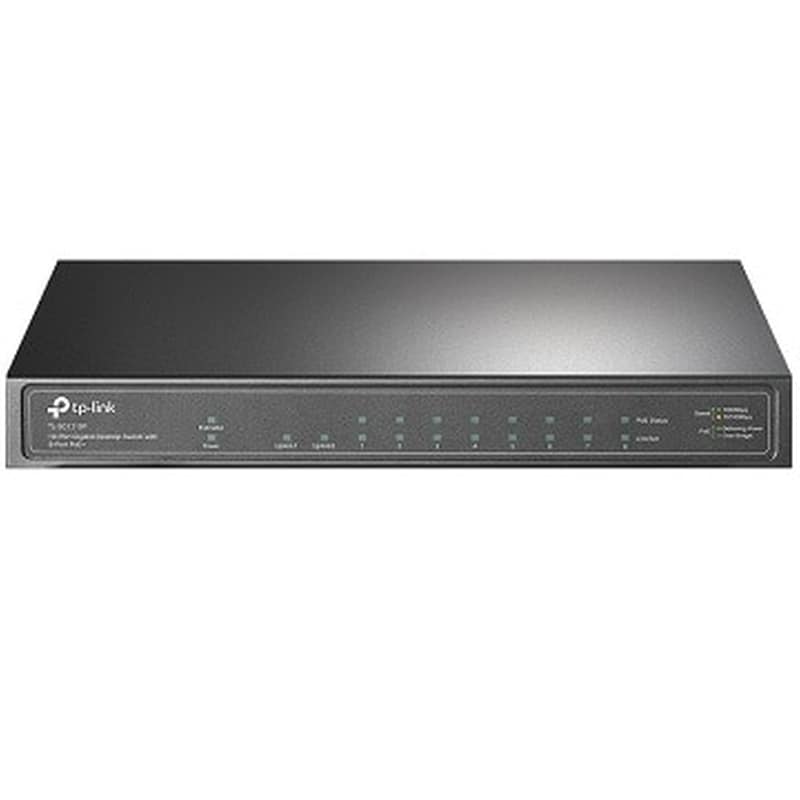 TP-LINK TP-Link SG1210P Network Switch Managed L2 10/100 Mbps PoE Support με 10 Θύρες