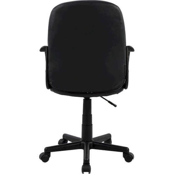 Καρέκλα Γραφείου ArteLibre Aba από Τεχνητό Δέρμα - Μαύρη image 4