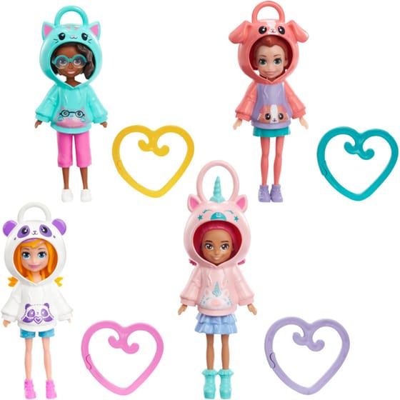 Mattel Κούκλα Polly Pocket με φουτεράκι - 4 σχέδια (1 τεμάχιο) image 0