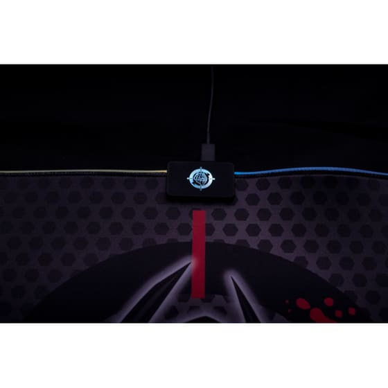 Zeroground Shinto Extreme v2 Gaming Mouse Pad Medium 350mm με RGB Φωτισμό Μαύρο image 2