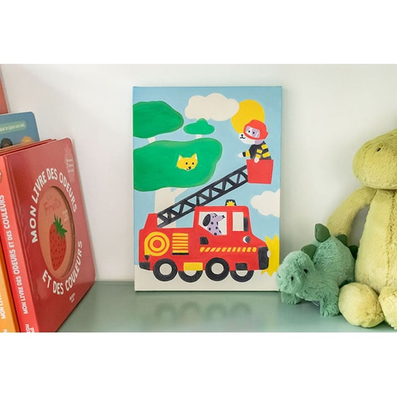 Παιδικό Σετ Ζωγραφικής με Αριθμούς με Πινέλο & Χρώματα La Petite Epicerie - Woof image 2