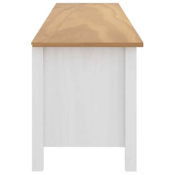 Έπιπλο Τηλεόρασης VidaXL Ξύλο Πεύκου 158x40x47 cm  - Λευκό image 5