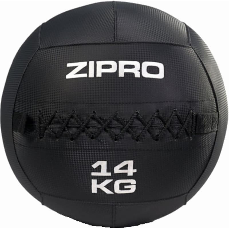 ZIPRO Μπάλα Wall Zipro Κατάλληλη για Ενδυνάμωση 14 kg 35 cm από PVC - Μαύρο