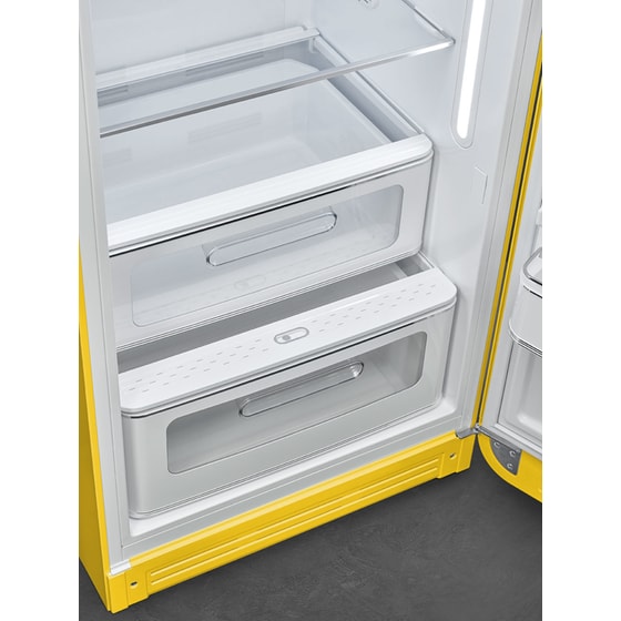 SMEG FAB28RYW5 270 Lt Κίτρινο Μονόπορτο Ψυγείο image 4