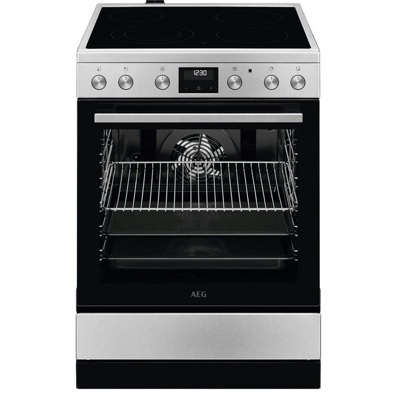 AEG AEG CCB6442OBM SurroundCook 73 Lt Inox Ηλεκτρική Κουζίνα Κεραμική