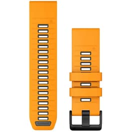 Λουράκι Garmin QuickFit 26 Silicone Band για Garmin QuickFit 26mm - Spark Orange with Graphite
